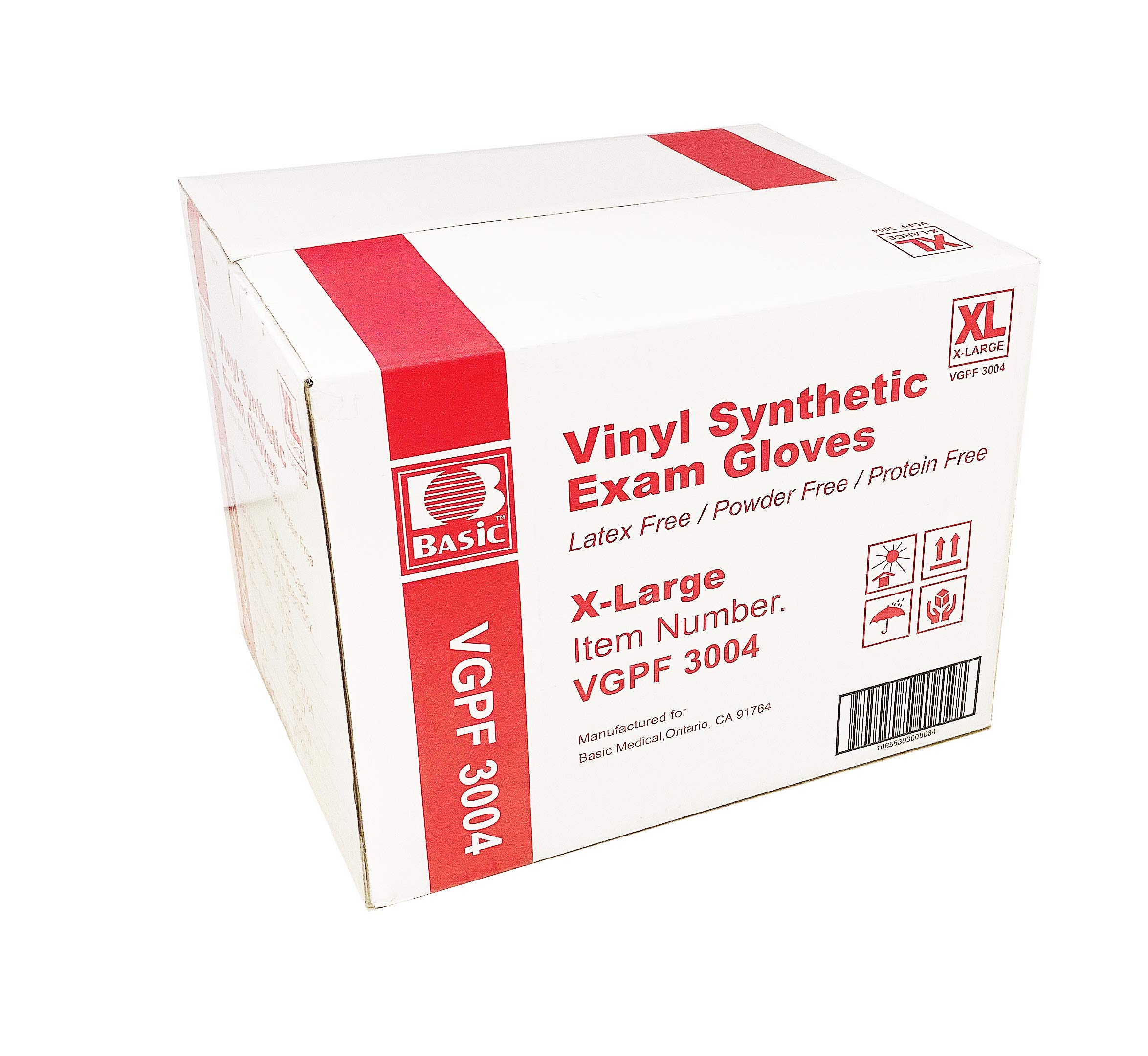 Amazon.com: Basic Diagnostic VGPF3004 Clear Vinyl Exam Gloves